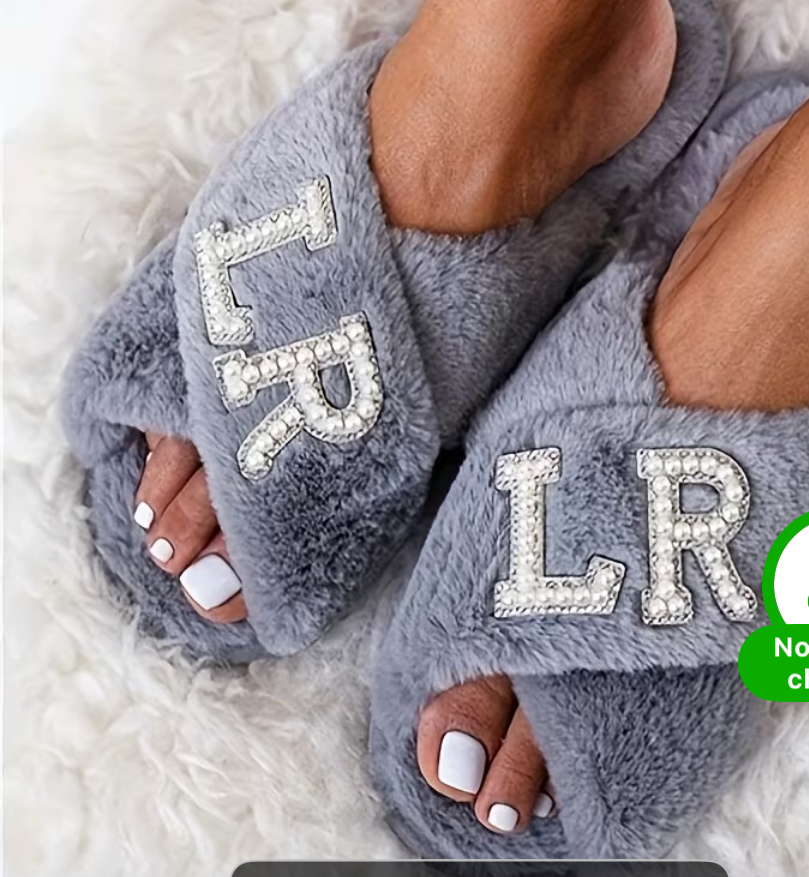 Pearl Plush Slippers